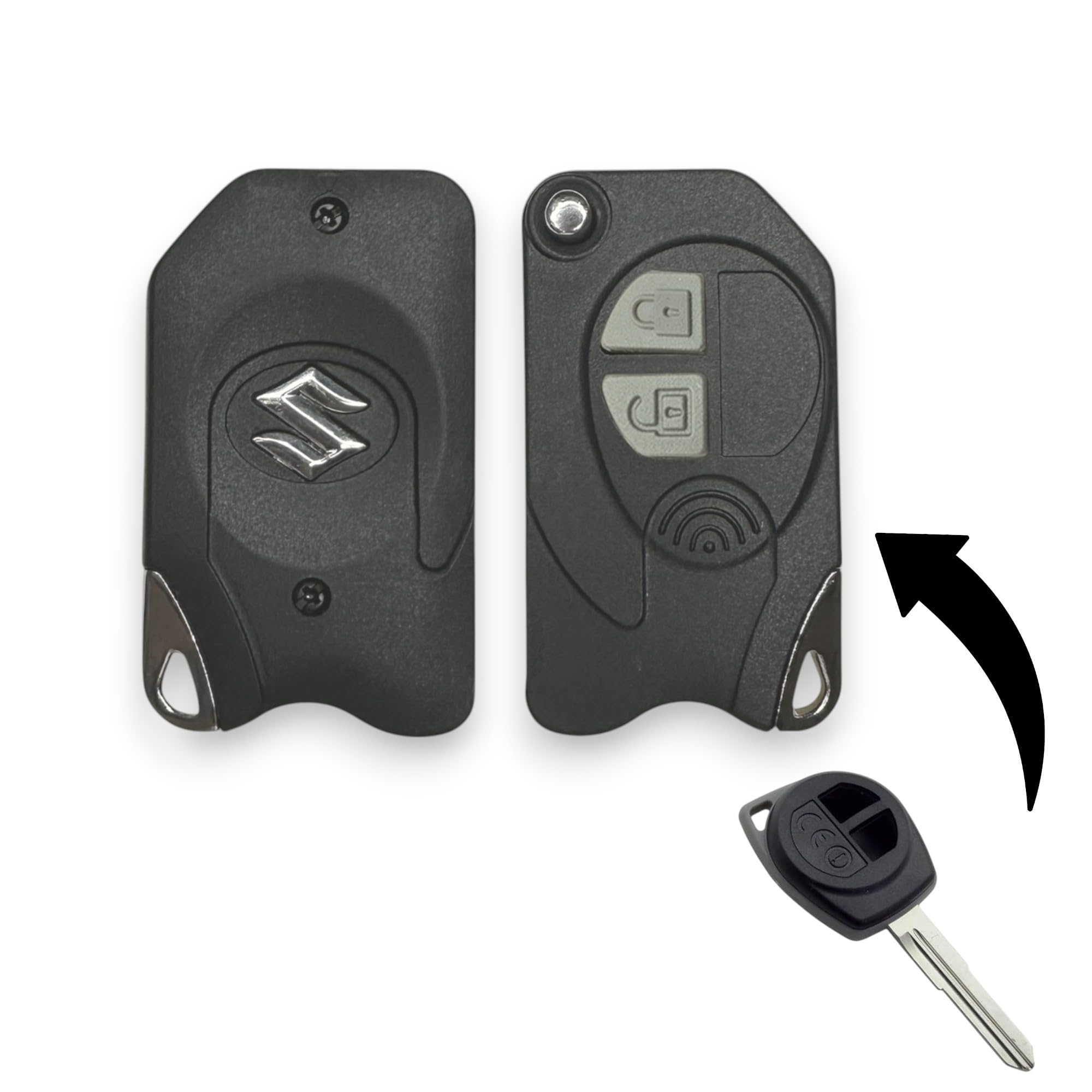 Premium Flip Key Shell Compatible for Maruti Suzuki New Brezza, Baleno, WagonR, Fronx, Grand Vitara etc – Key Casing Only, Blade Needs Cutting (Not Compatible for Ciaz Brezza Alto Scross)-image-32