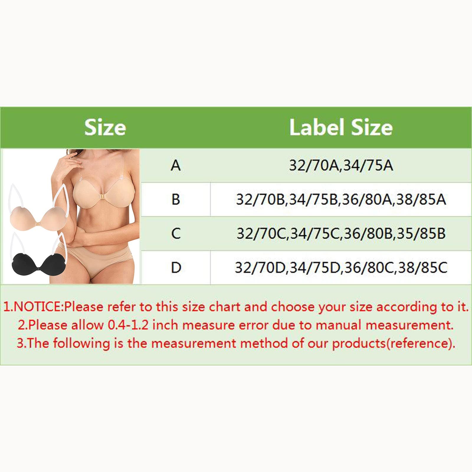 Sujetador Push up sin Tirantes Espalda Descubierta realza Busto Incluye Cubiertas pezones Transpirables cómodo Ligero Ideal Vestidos escotados Talla Grande Cruzado Magico Ropa Interior