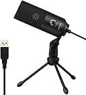 USB Microphone,Fifine Metal Condenser Recording Microphone for Laptop MAC or Windows Cardioid Studio Recording Vocals, Voice Overs,Streaming Broadcast and YouTube Videos-669B