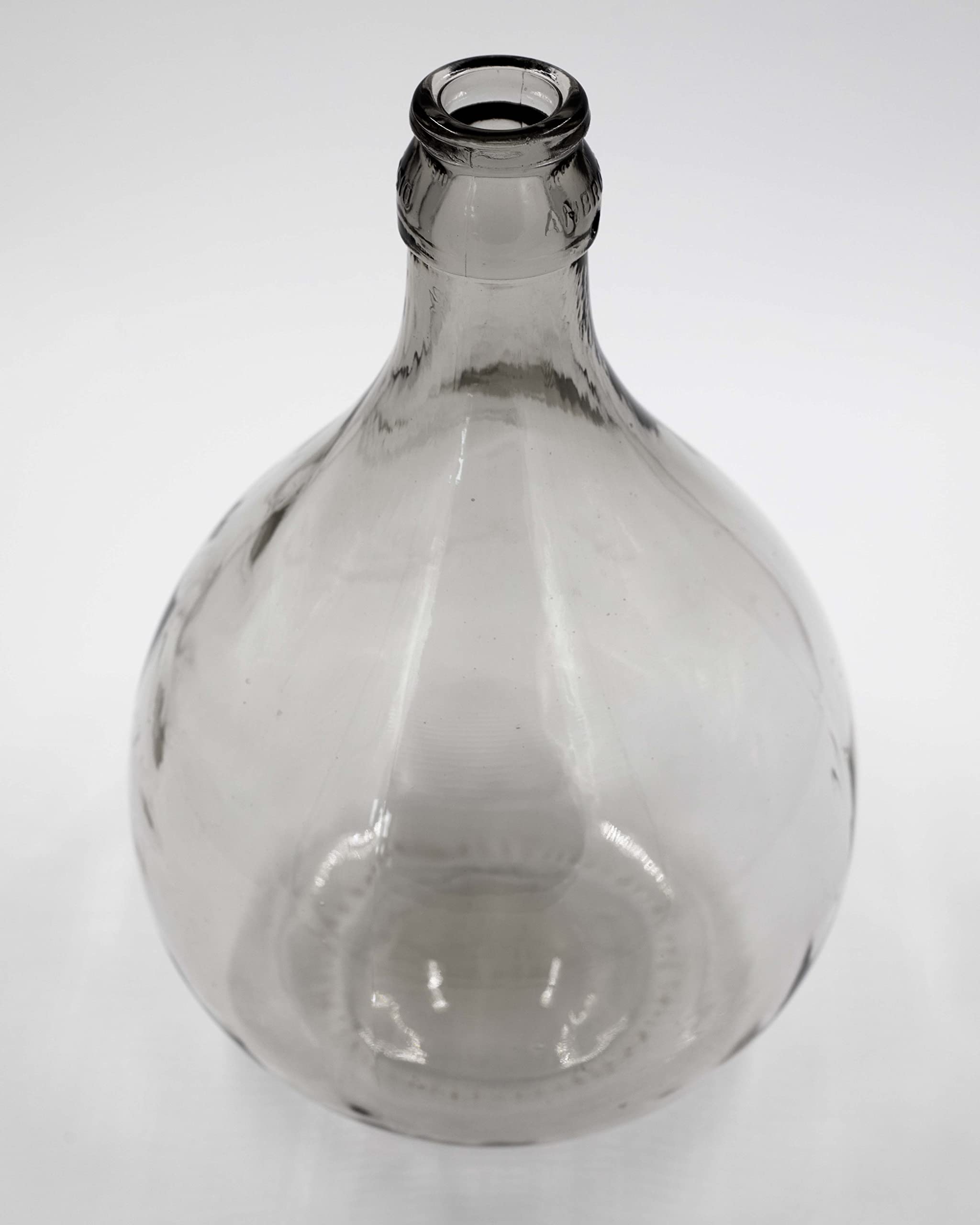Dame Jeanne en Verre - Bonbonne de Fermentation 10 L avec Panier en Plastique, Bouchon en Caoutchouc et Barboteur - Ballon à Vin, Bière, Kombucha - Col Étroit Hermétique
