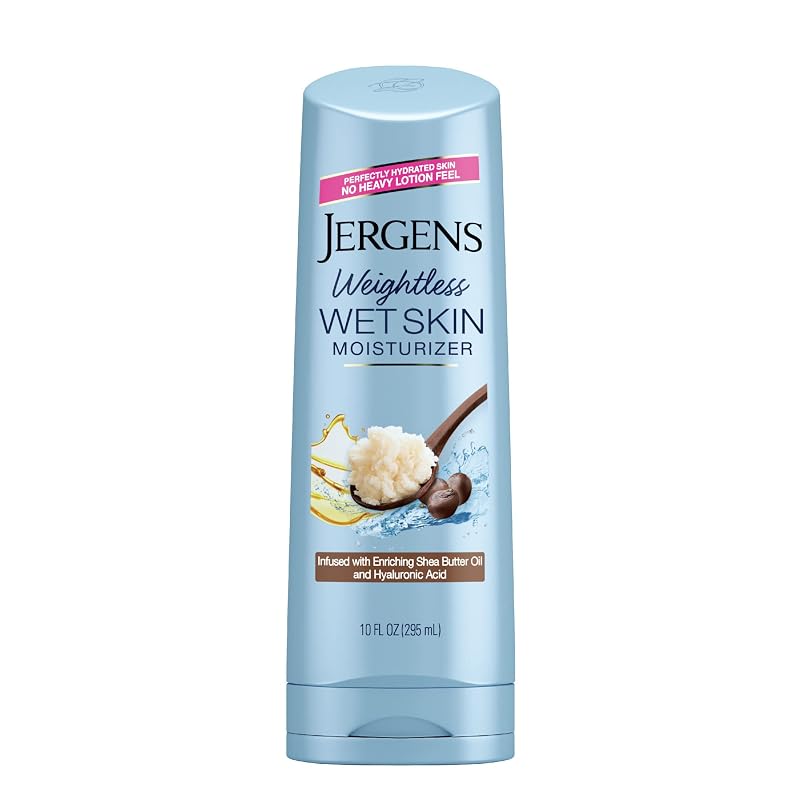 Loção corporal para uso no banho Jergens com óleo de karité, 295 mL