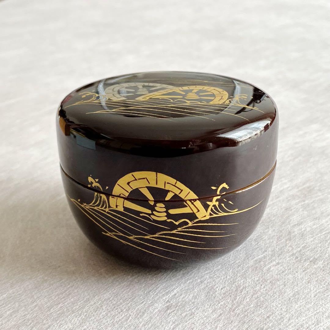 Amazon.co.jp: 二六平棗 平棗 溜塗 波車 茶道具 : おもちゃ 