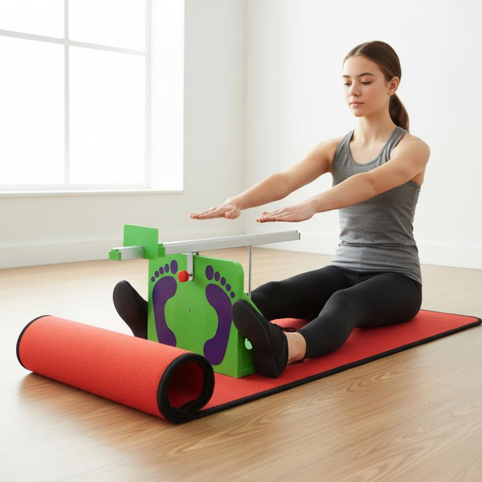 Tester Sit And Reach Alta Precisione Misuratore di Flessione da Seduti Elastico Attrezzatura Sportiva per Ragazzi, Scuola, Allenamento