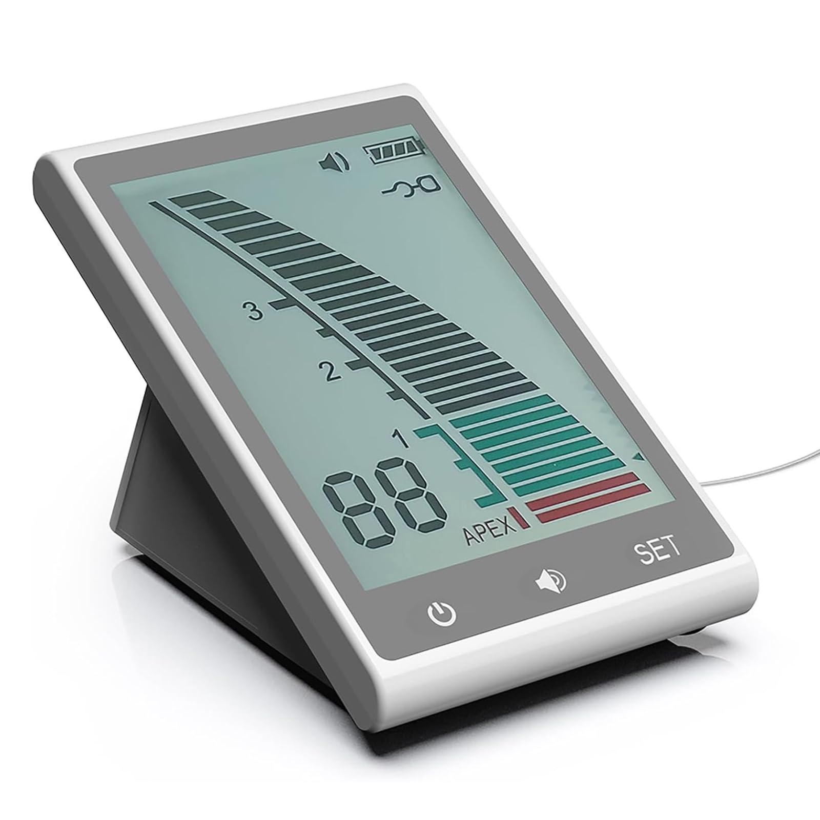 Locator de l'apex Dentaire, Instrument de Mesure de la Longueur du Canal racinaire avec Fonction d'alarme, 3,7 "LCD Root Canal Finder for Hospital Clinic Dental Laboratories