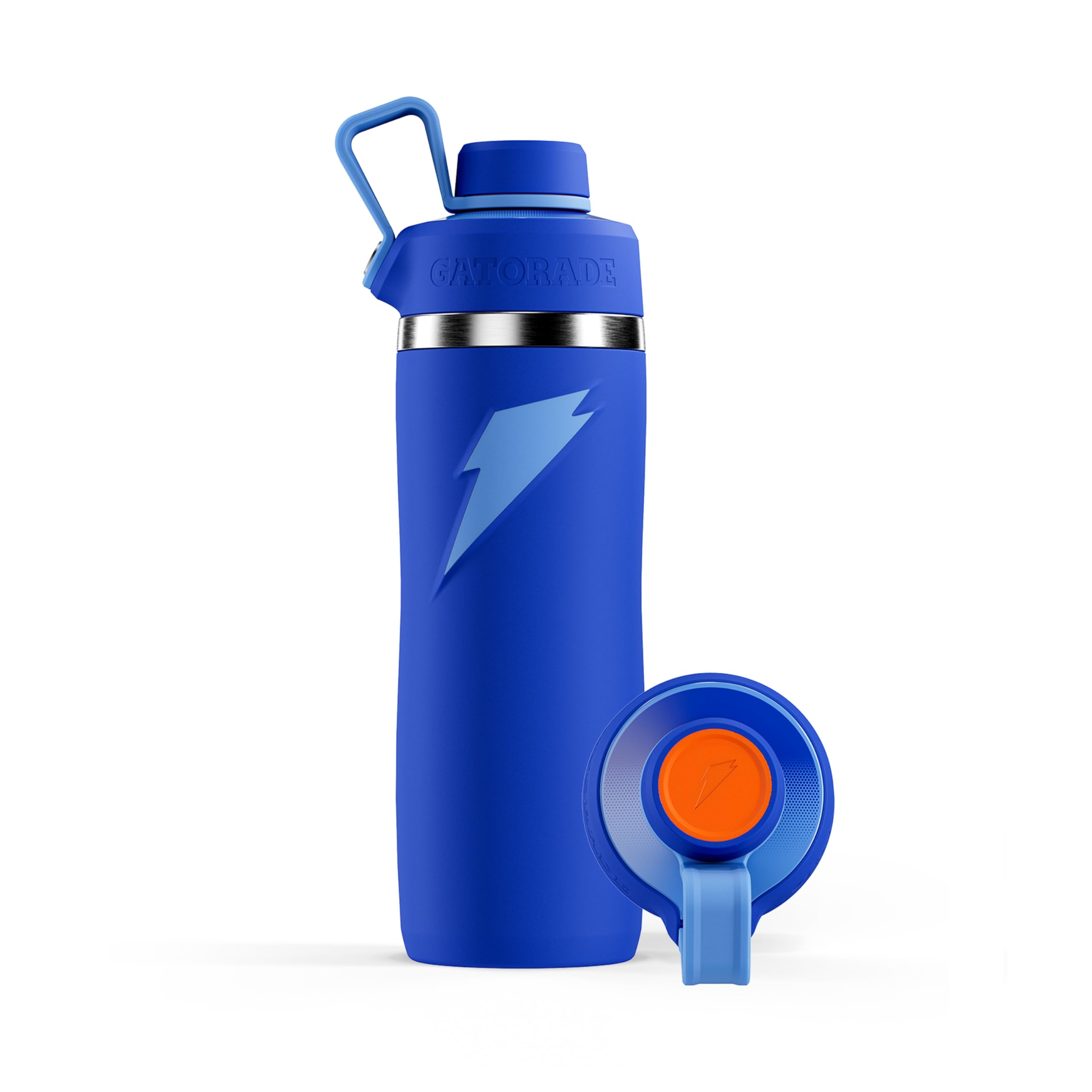Overtime' 32oz Stainless Steel Water Bottle, Twist Cap, Royal Blue