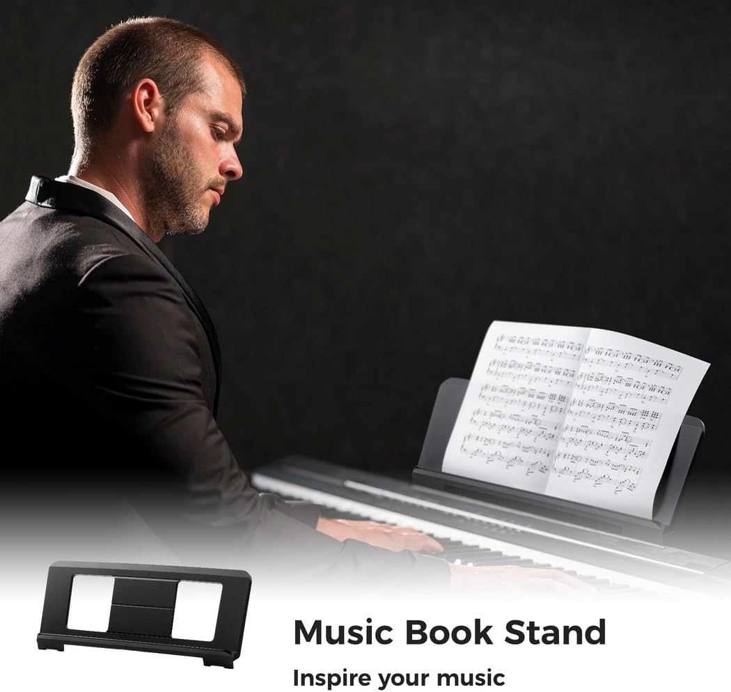Lightweight Music Stand For Digital Pianos, Sturdy Sheet Music Holder For P, Psr, Ypt, Ew, Np, Kbp, Dgx Keyboards