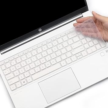 Saco Silicone Keyboard Cover Skin for HP Pavilion 15 Series (15.6inch) (15-eh 15-eg 15-er 15-fd 15-fc) & HP Pavilion 16 Series (16inch) (16-ab 16-af 16-ag) Laptops (Silicone Clear)