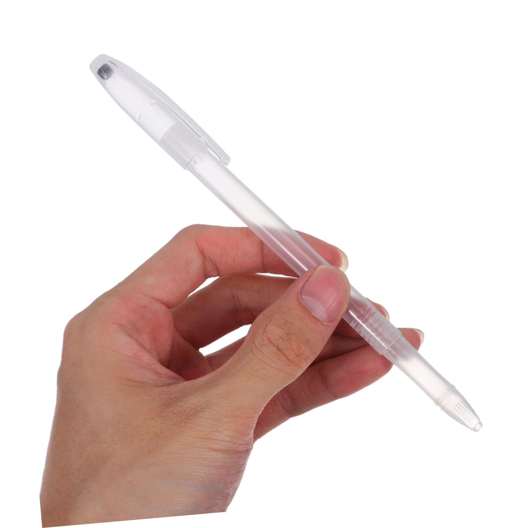 Gadpiparty 200 Piezas Estuche Transparente para Bolígrafos Unidades Porta Bolígrafos Vacíos Simples y para Material Escolar y Papelería de Oficina