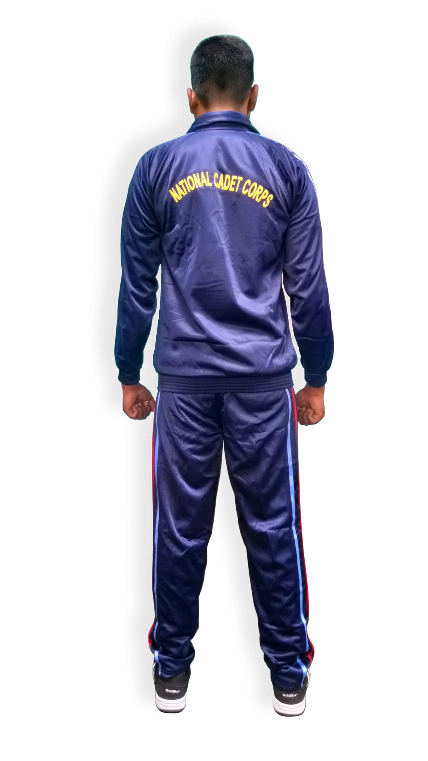 Be Winnational Cadet Corps Ncc Tracksuit Color Navy Blue Yellow