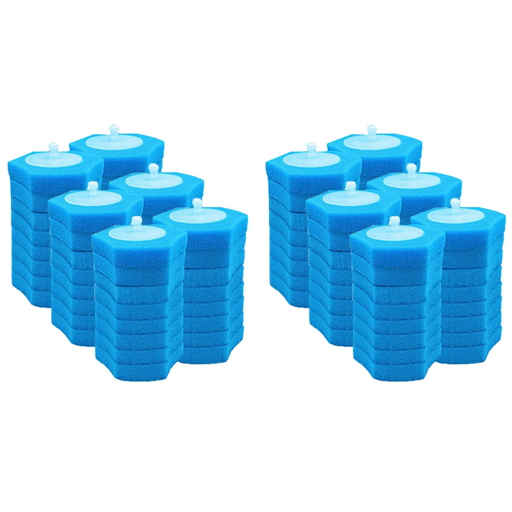 Système de nettoyage jetable pour toilettes – 96 recharges jetables pour brosse fraîche, recharges de brosse WC faciles à nettoyer, solution de nettoyage hygiénique et pratique