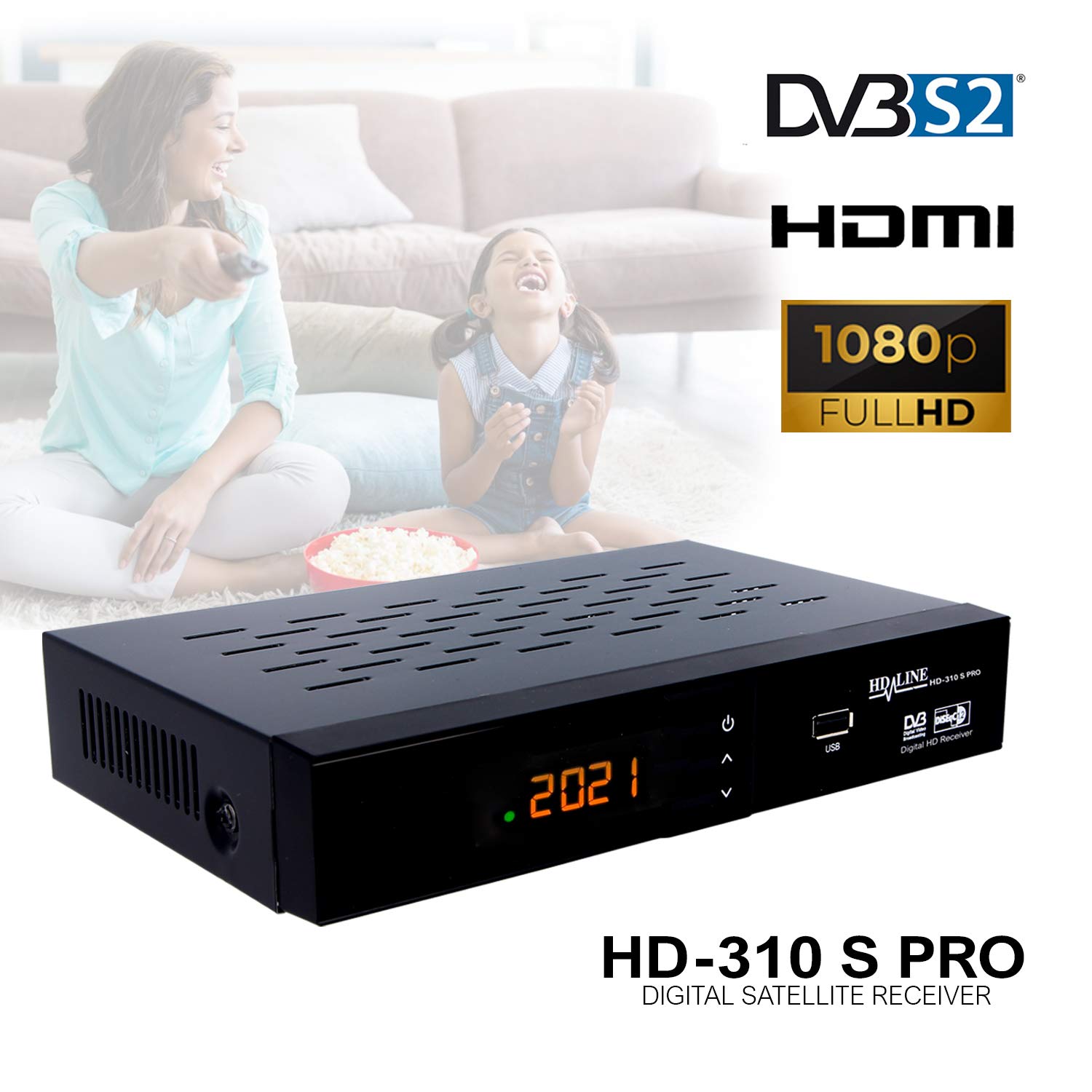 hd-line 310S PRO receiver, satelliet, HD