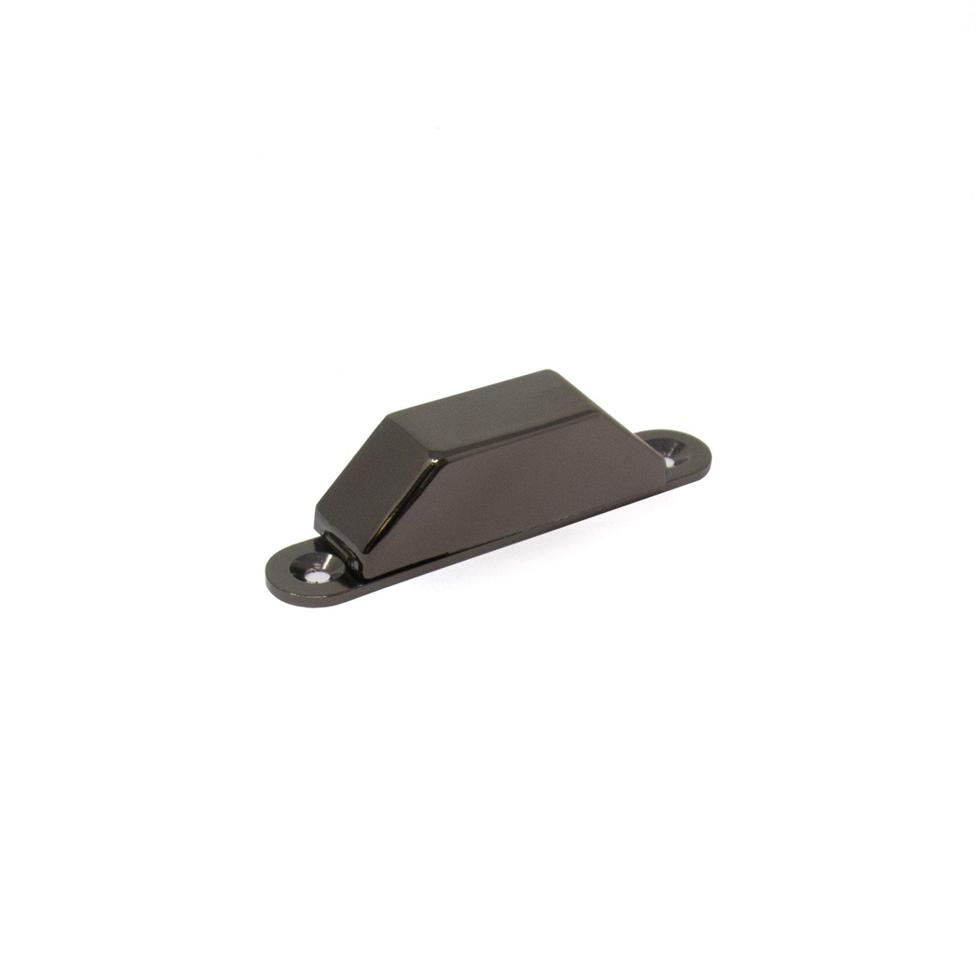 Cattre Magnétique Nickelé Noir Pour Fournir Une Fermeture Sécurisée et Une Ouverture Facile de Placards et de Portes de Garde-Robe - 43mm x 13,5mm x 13mm - Pack de 10