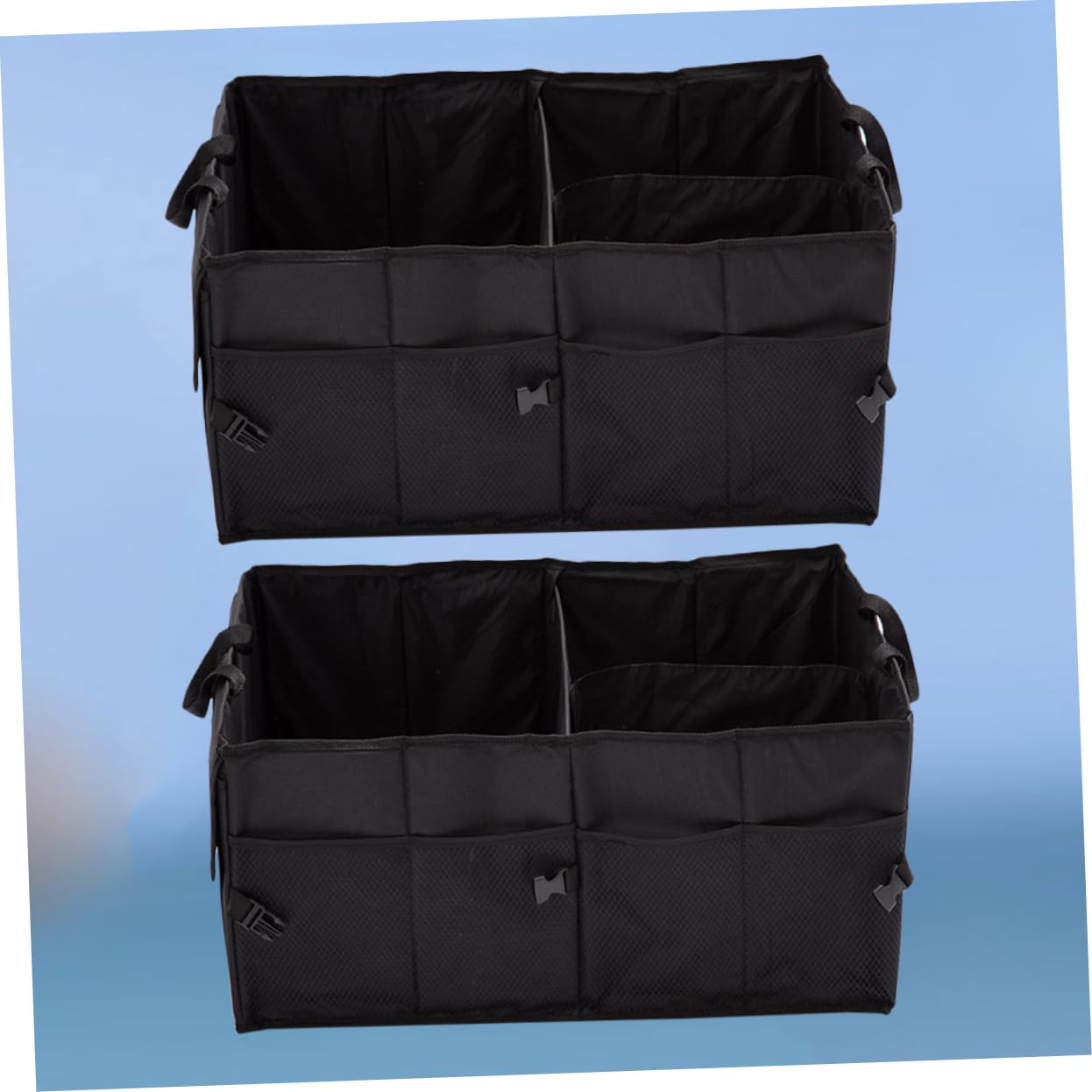2piezas Caja De Almacenamiento Plegable Para Coche Organizador Multiusos Unidades Portátil Para Maletero De Coche