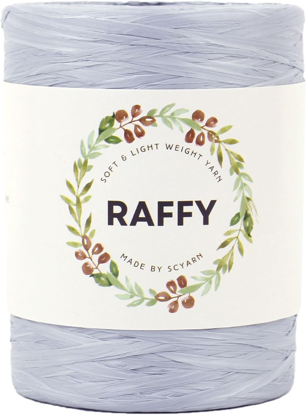 RAFFY Ribbon Yarn Soft and Light Weight Knitting and Crocheting for Making Summer Beach Bag & Sun Hat Col.119