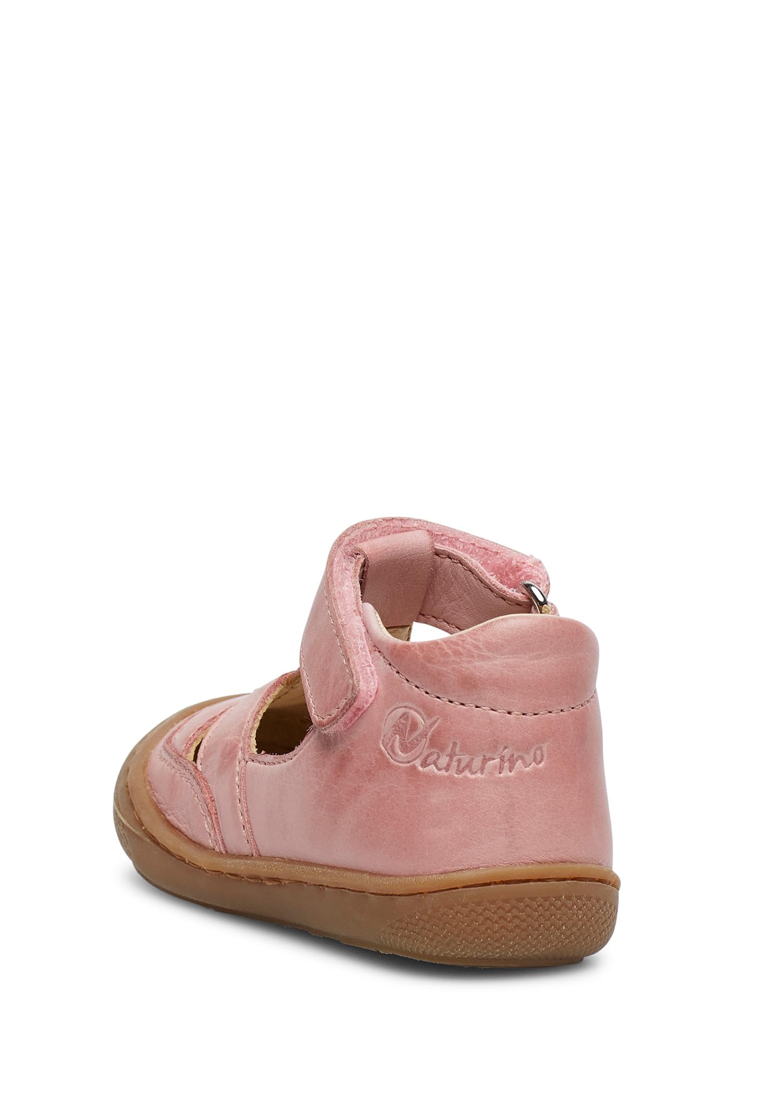 Naturino Lauflernsandalen aus Leder mit Margeritenprint