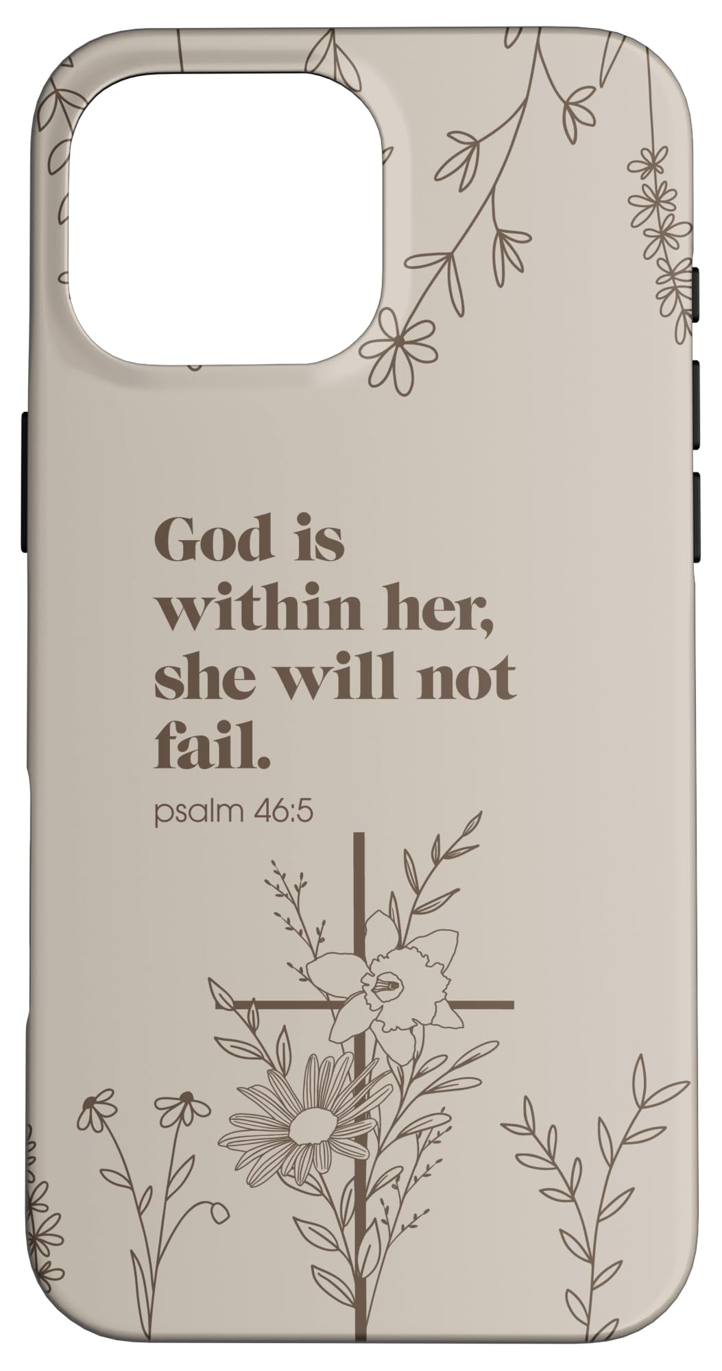 Minimalistic Christian Bible Verse Religious Scripture Jesus Case for iPhone 16 Pro Max