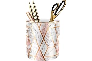 Marble Pen Holder for Desk - WAVEYU Desk Organizer