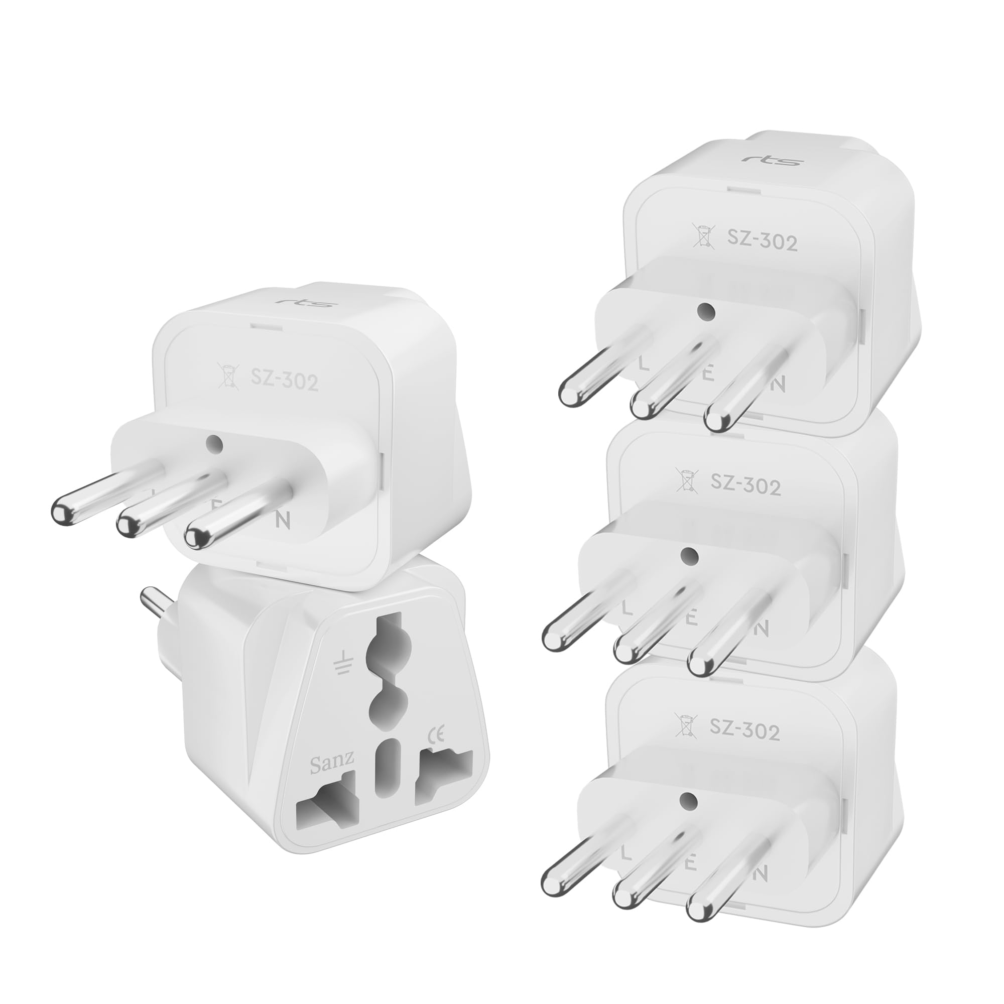 Italy Travel Plug Adapter, Chile Rome Ethiopia Libya Syria Tunisia Uruguay Universal Travel Plug Adapter Travel Essential (Type L - 5 Pack) for Cell Phones Laptops Camera Chargers iPhone Tablets More-image-15