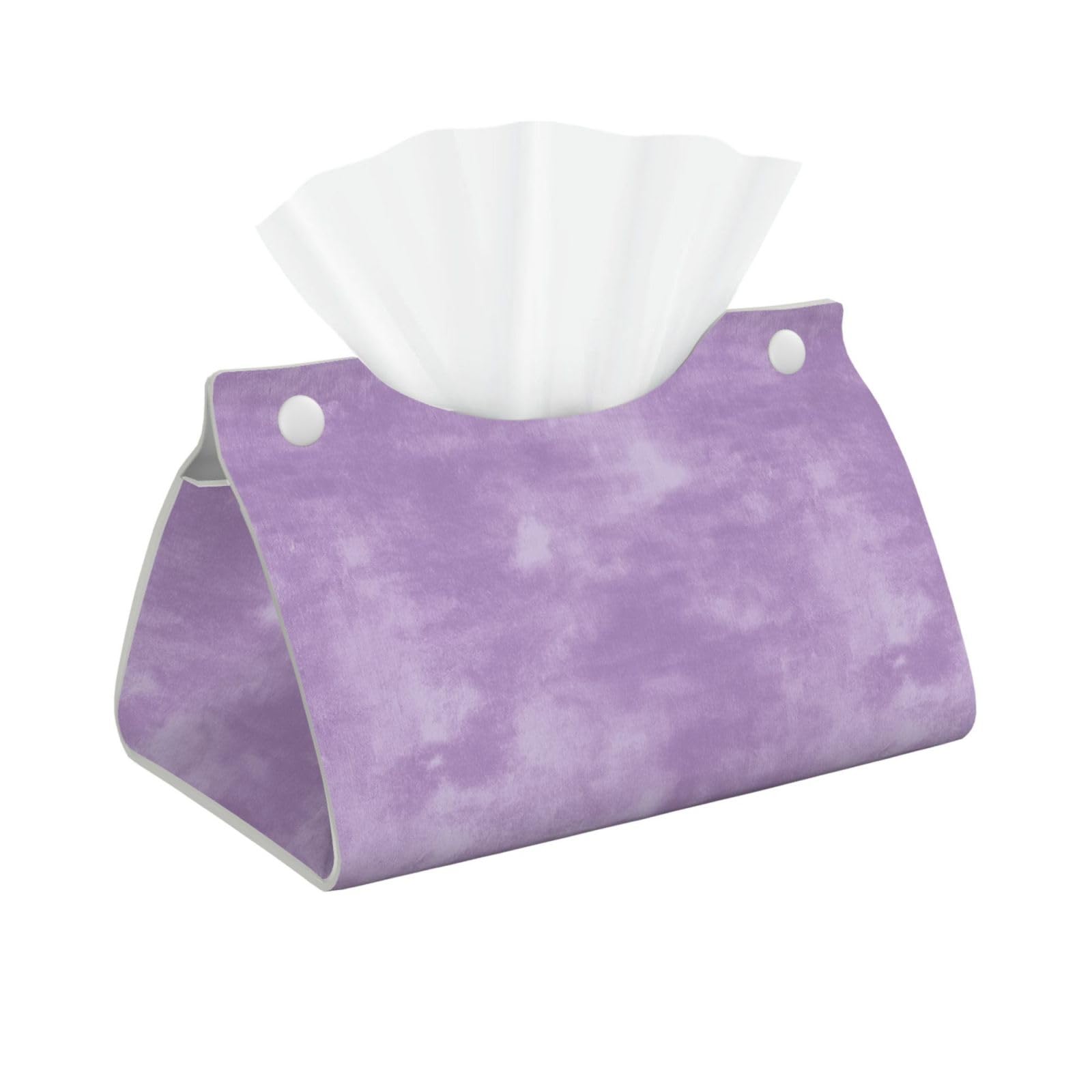 Simple Soft Velvet Texture Tissue Box Cover Rectangle Pu Leather Tissue Box Holder for Car Bathroom Bedroom Desk Tabletop Decor
