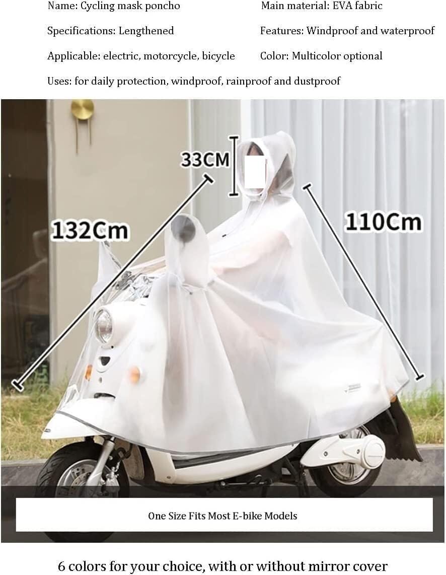Funda para scooter de movilidad Poncho de lluvia for scooter eléctrico, impermeable for bicicleta, capa de lluvia, poncho de lluvia for bicicleta, poncho de lluvia con capucha, impermeable for ciclism