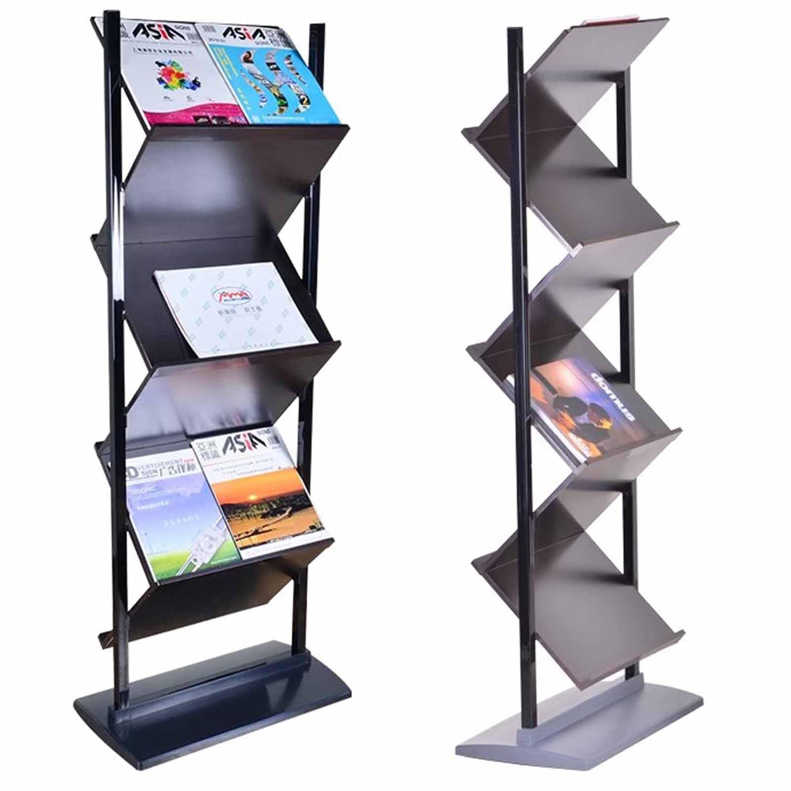 Expositor de pie para folletos,Estante para Documentos de folletos,Portafolletos de Revista de pie,Soporte de exhibición de folletos,Z7