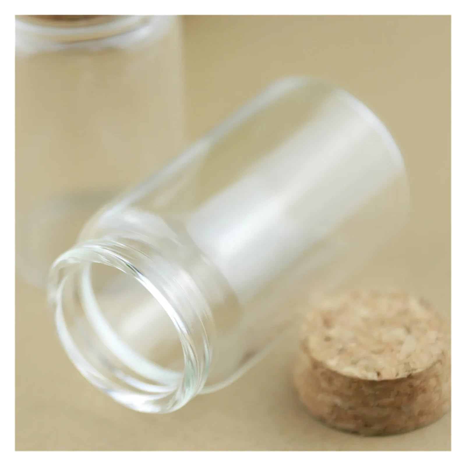 MENGKE 8 Pcs 90ml Glass Bottles With Cork Stopper 33×47×80mm Empty Spice Glass Vials Jars Home Decor Drift Bottle Glass Test Tube