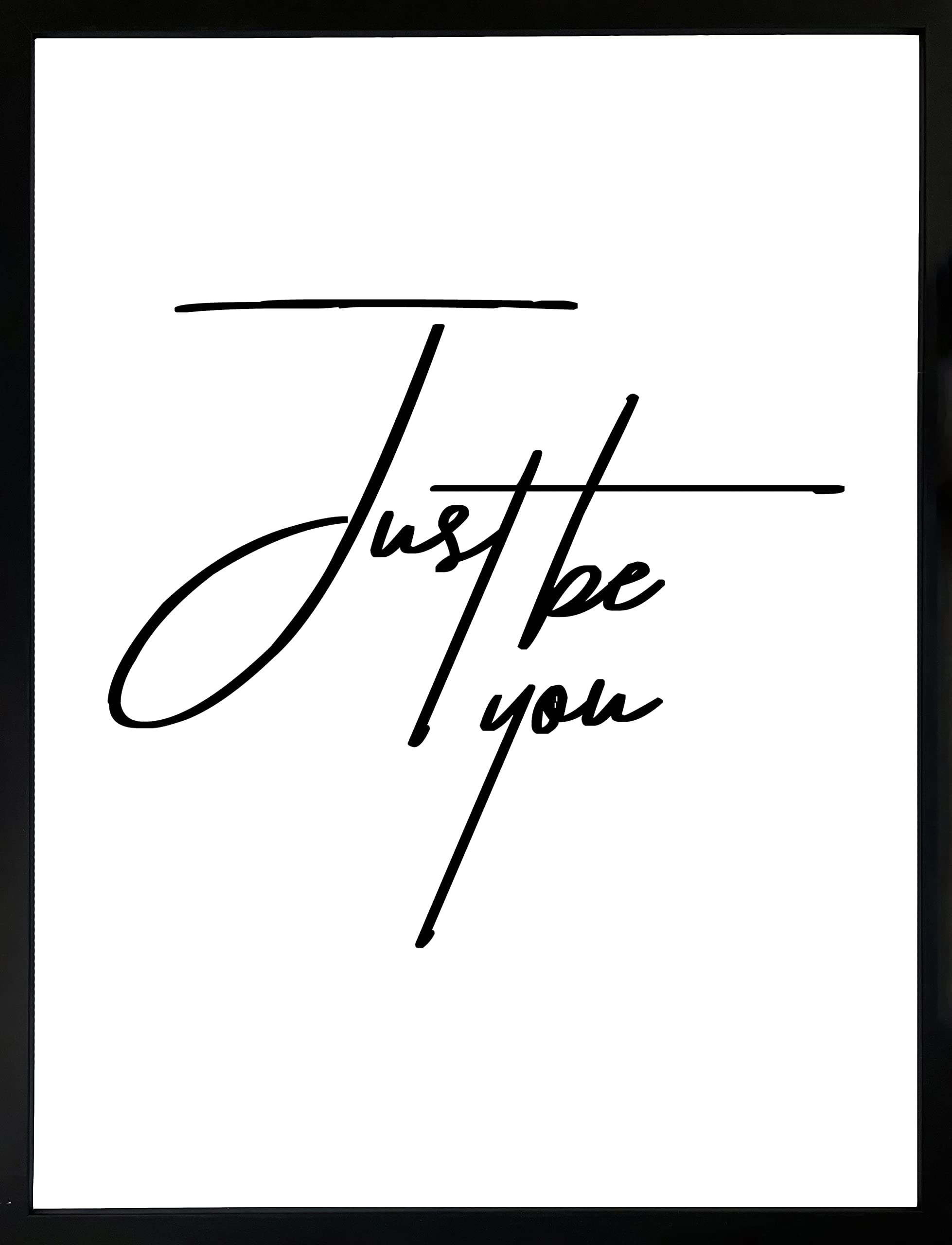 Brookpace Lascelles Multi Brookpace Fine Art Just Be You Wall Art Framed Wall Art 53 X 43Cm | Bedroom Poster Living Room Print Home Decor