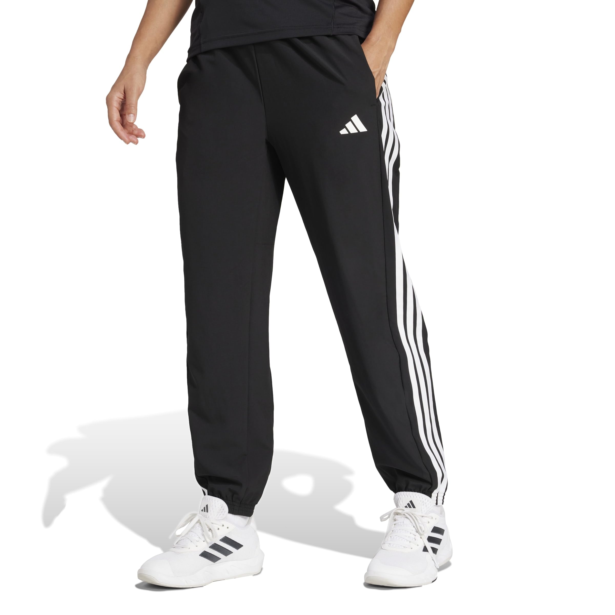 

                                                    Adidas Womens Train Essentials 3-Stripes Woven Pan
