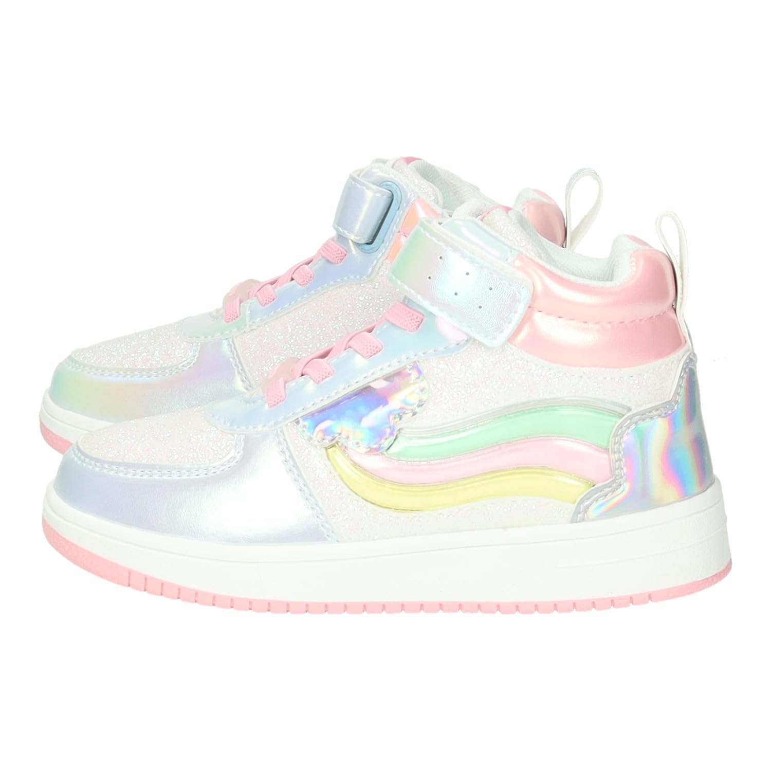 Conguitos COSH224037 Zapatillas con Luces para niñas, diseño Iridiscente con Cierre Adhesivo y Suela Antideslizante NIÑA Zapatillas
