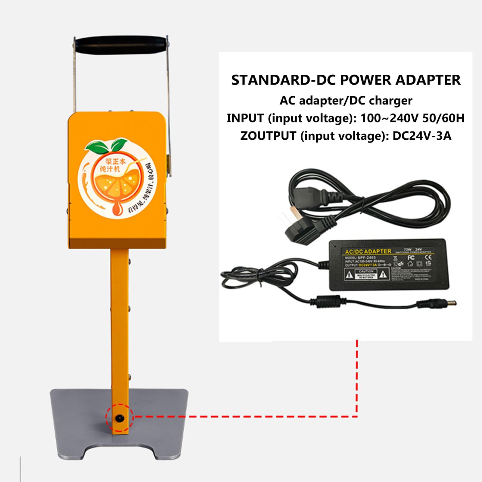 Machine à Jus d'orange Fraîche électrique, Portefeuille De Presse-Agrumes Au Citron, Machine D'extracteur De Mélangeur De Presse-Agrumes Aux Fruits, avec Tête De Couteau Et Carier, avec des