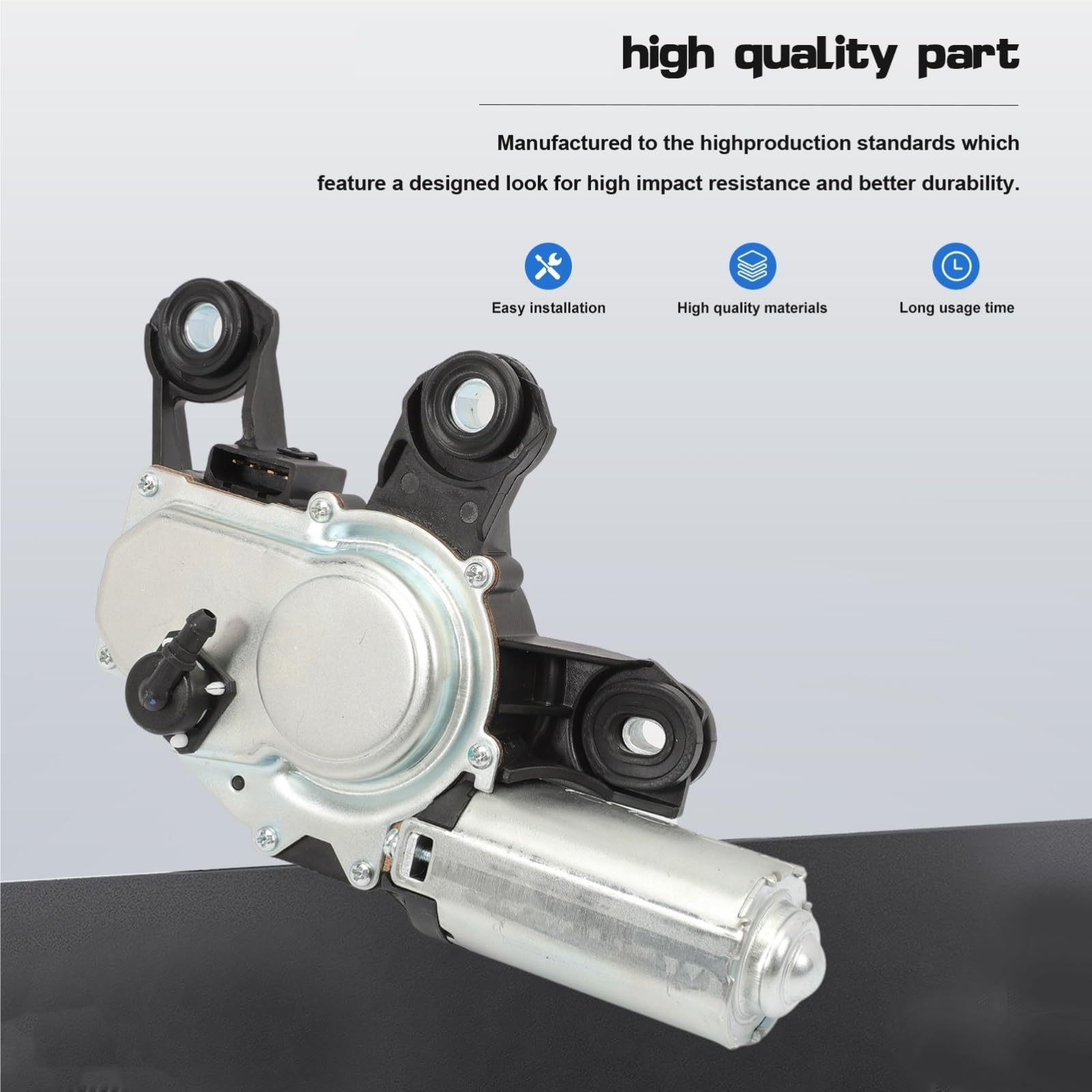 Uniwersalny zestaw silnika DIY‌ Silniki wycieraczek Silnik tylnej wycieraczki 4F9955711E Pasuje do Audi A4 Avant Quattro B8 Silnik tylnej wycieraczki 4F9955711C Silnik cichy z powłoką grafitową‌