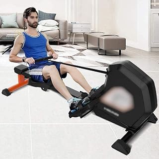 Rowing Machines Rowing Machine Magnetic Control Rowing Device Household Folding Adjustable 8-Level Resistance Paddle Boat Fitness (Physical Exercise)