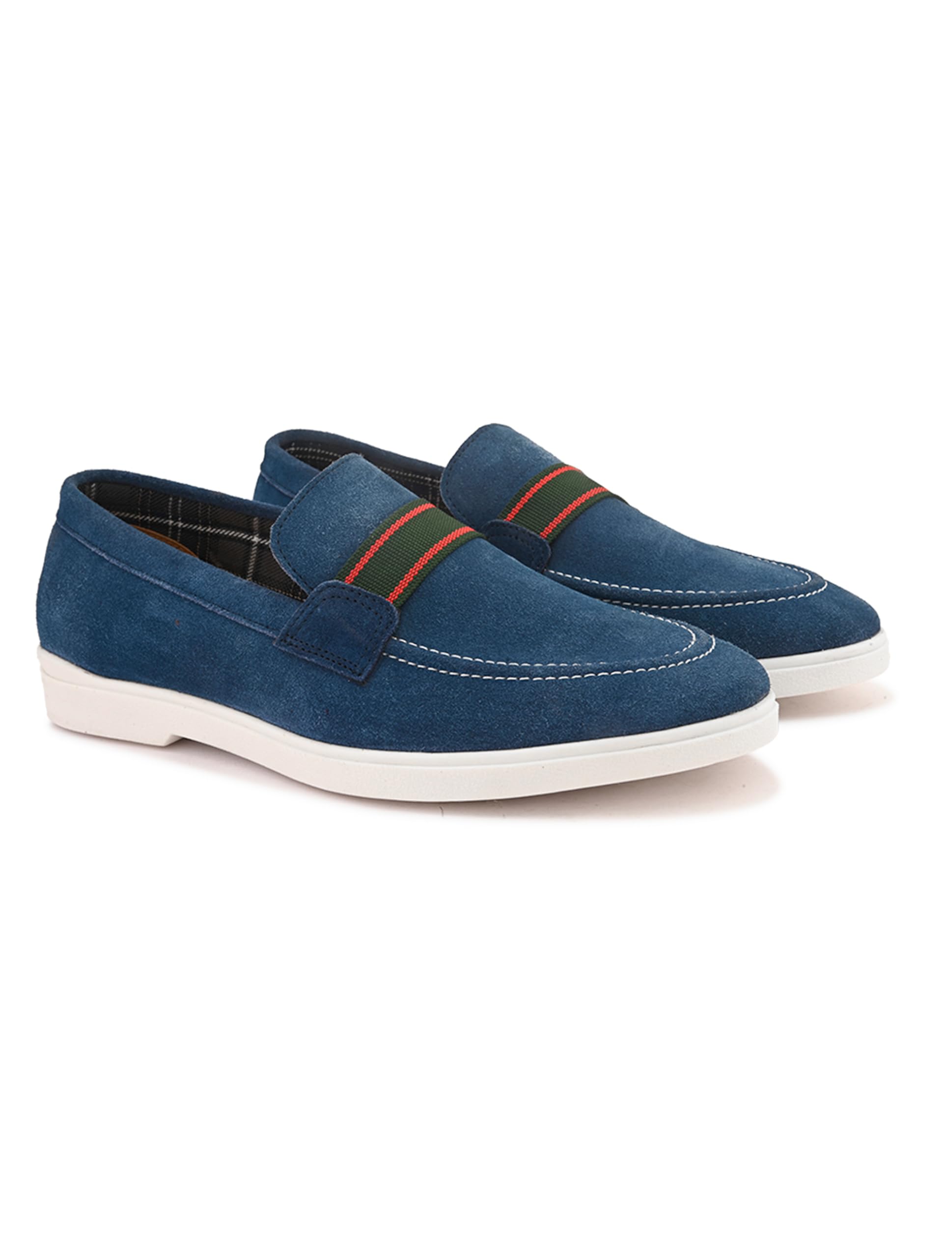 san frissco Men’s Loafer with Texture Slip-On Suede Shoes | Lightweight TPR Sole with Cushioned Footbed | Stylish Loafer Without Laces | Comfortable for Outings-picture-46