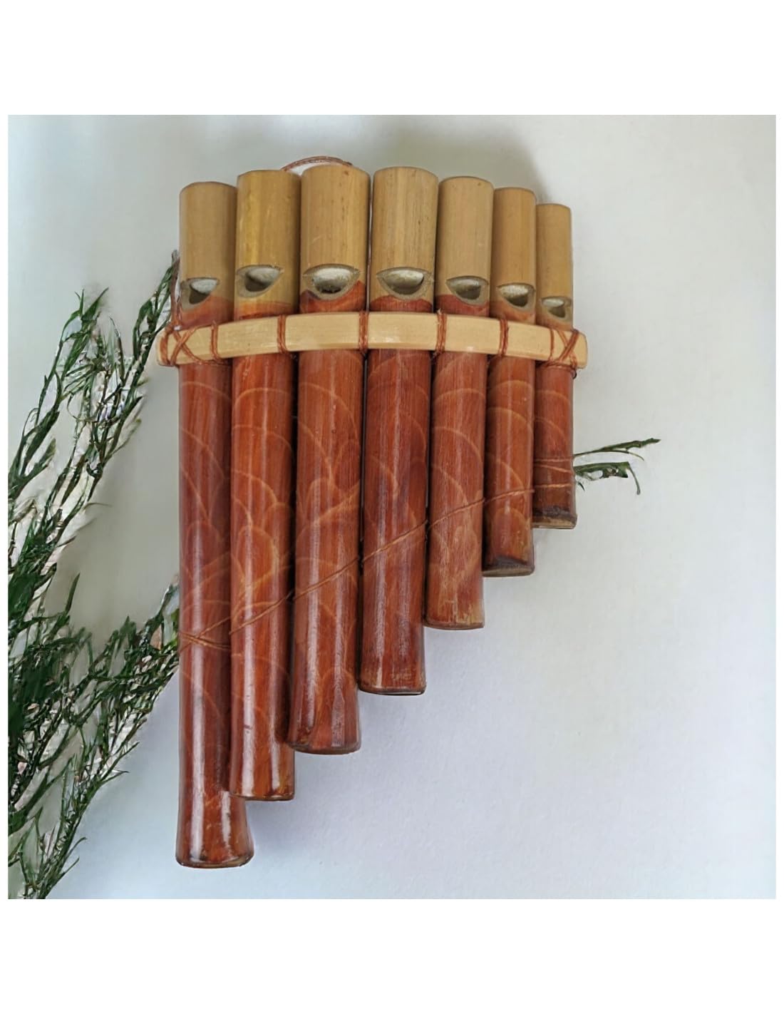 Flûte de Pan en bambou - 7 tubes