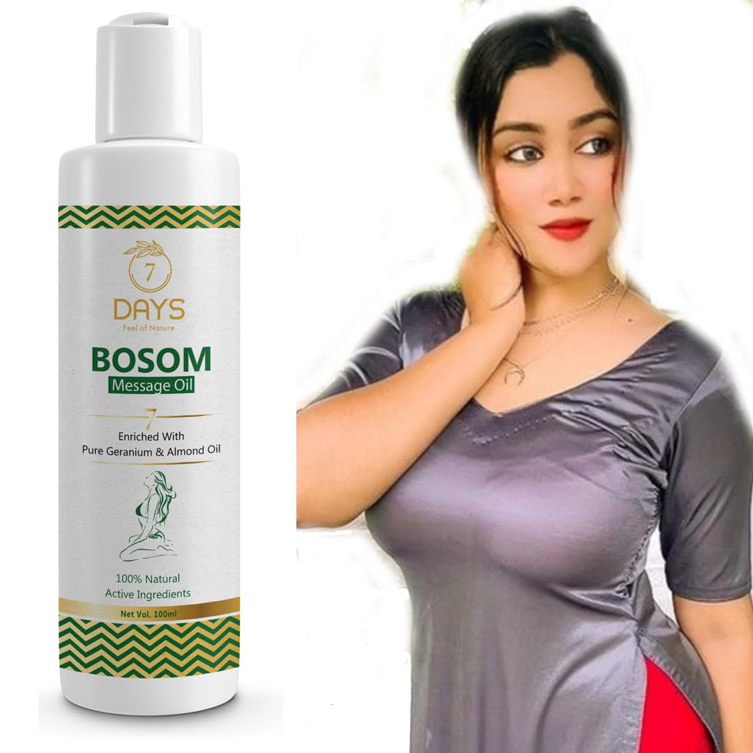7 DAYS NATURAL Bosom Massage Oil for Women | Breast Massager Oil | Enriched With Geranium & Almond Oil | 100 Ml (B0CM16HV8Q) Amazon Price History, Amazon Price Tracker