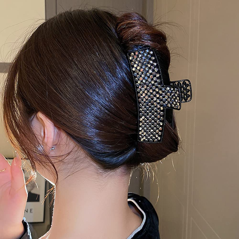 Amazon.com : Wiwpar Sparkly Rhinestone Bead Hair Claw Clips  display picture 2