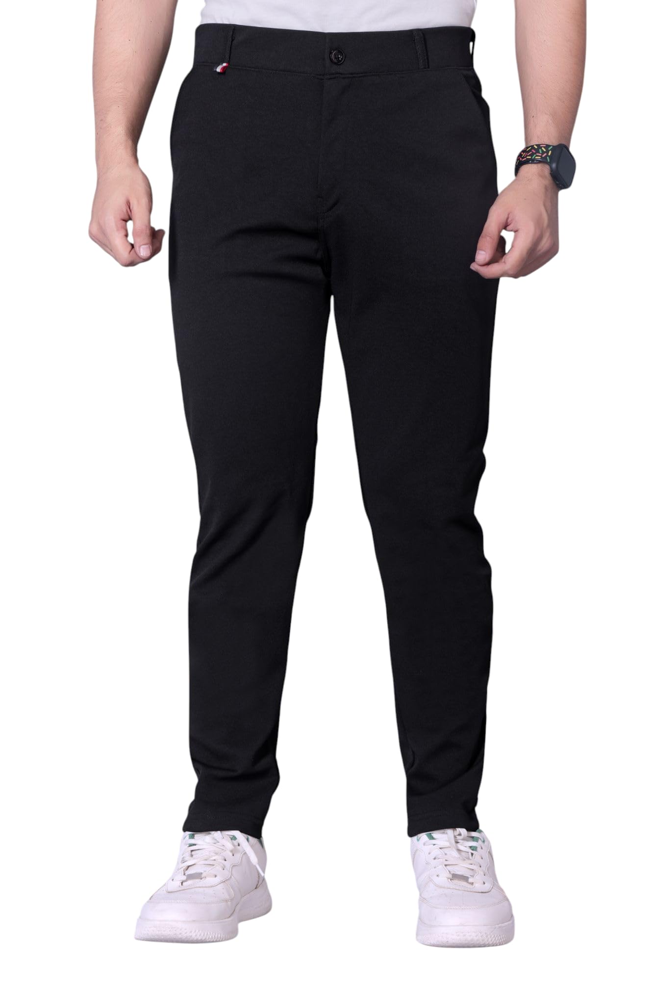 Casual Trousers for Men | Stylish Cotton Blend Trouser for Men | Office Wear & Daily Use Pants | Comfortable Mens Trousers with Side Pockets-image-16