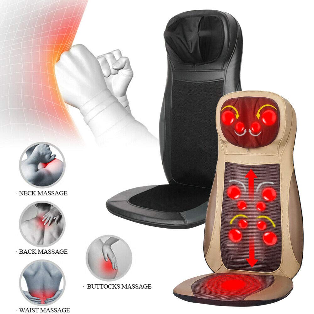 Cojín de masaje Shiatsu (70 W, 60 x 71 cm), color negro