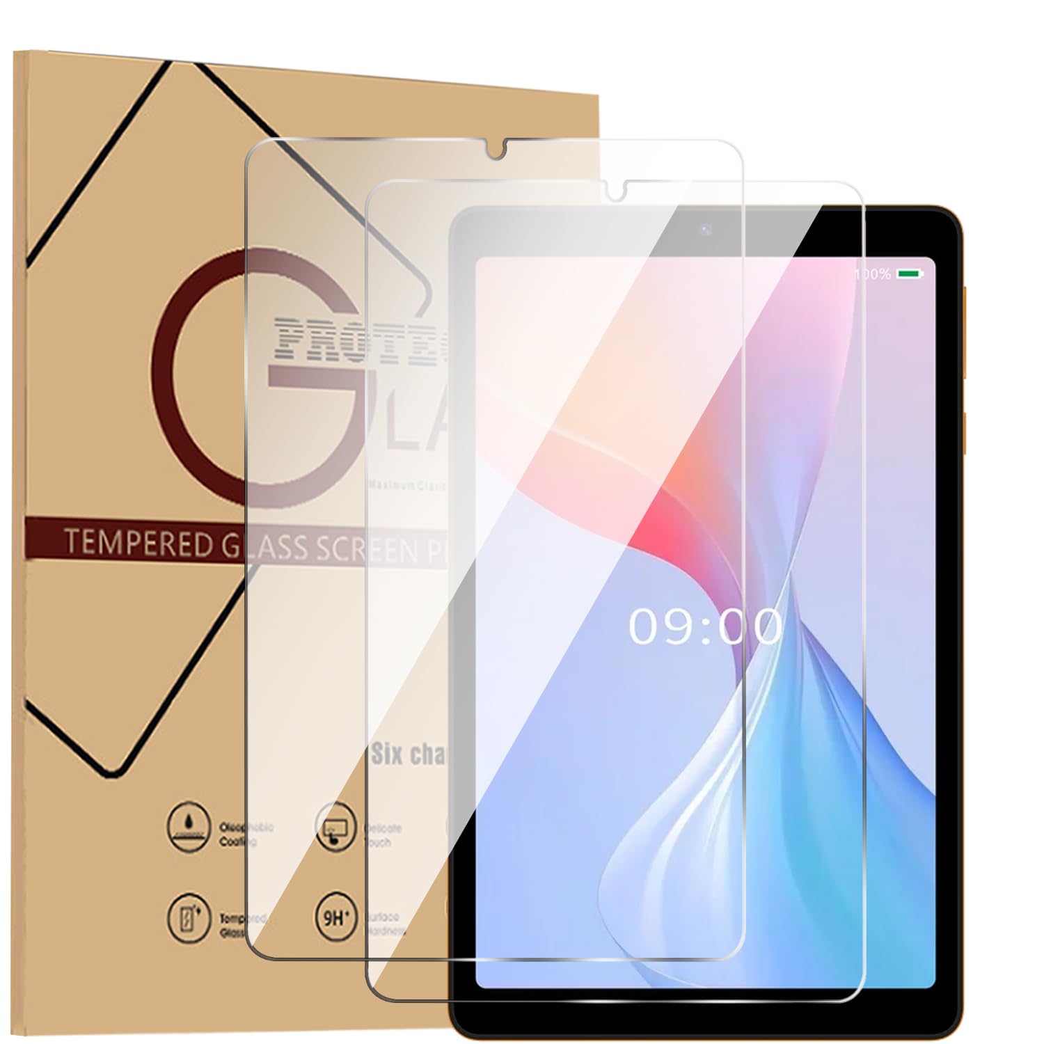 SOATUTO Tempered Glass Screen Protector For Walmart Onn 8 2024 8" Tablet HD Clear Screen Film Anti-Scratch High Sensitivity Ultra Thin For Walmart Onn 8 2024 Released tablet (2)
