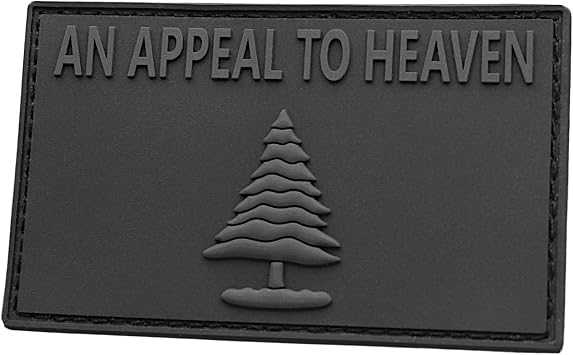 Subdued Appeal to Heaven Flag Pine Tree PVC Blackout Morale Rubber Patch