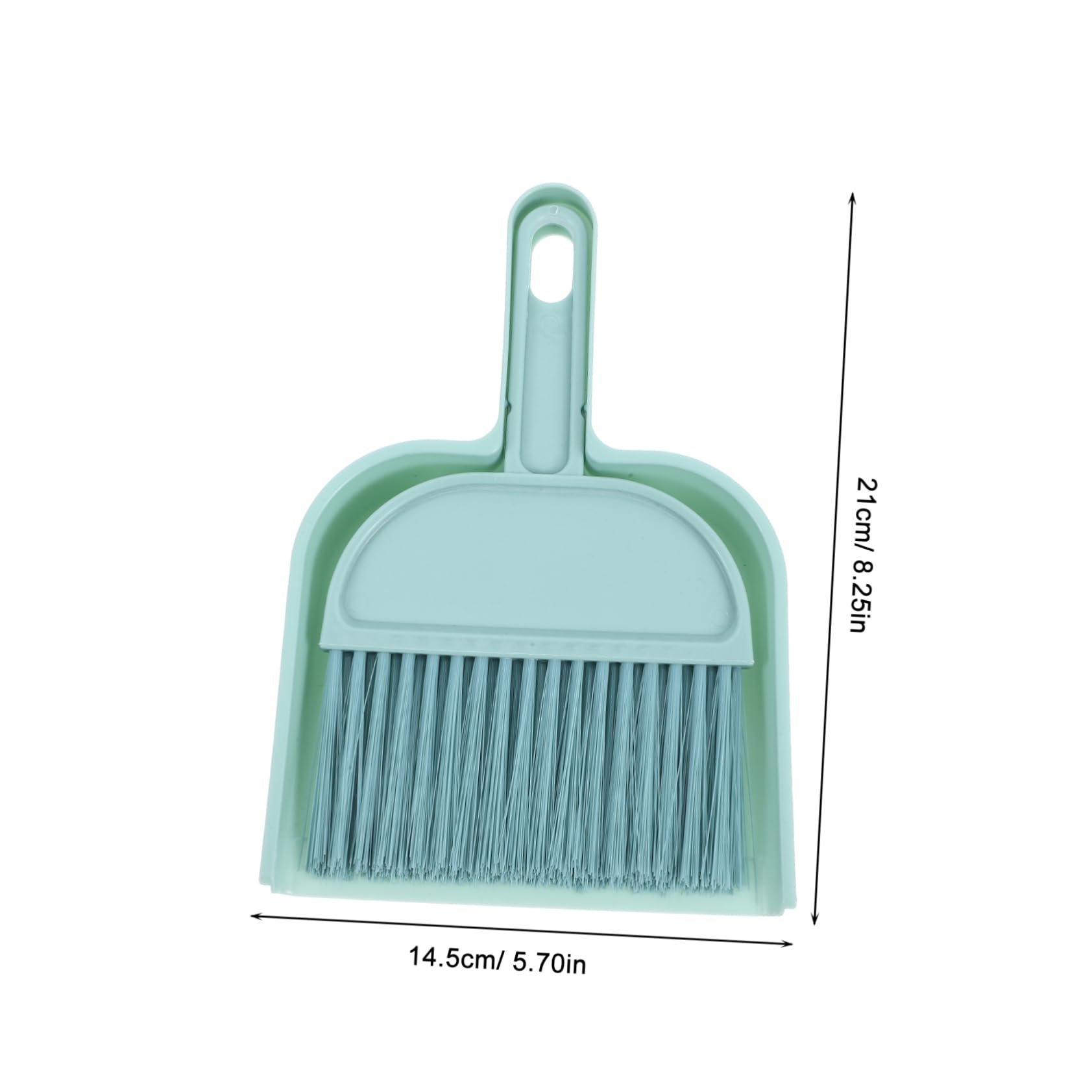 Unomor Handheld Broom Dustpan Set Compact Cleaning Kit for Classroom Car and Home