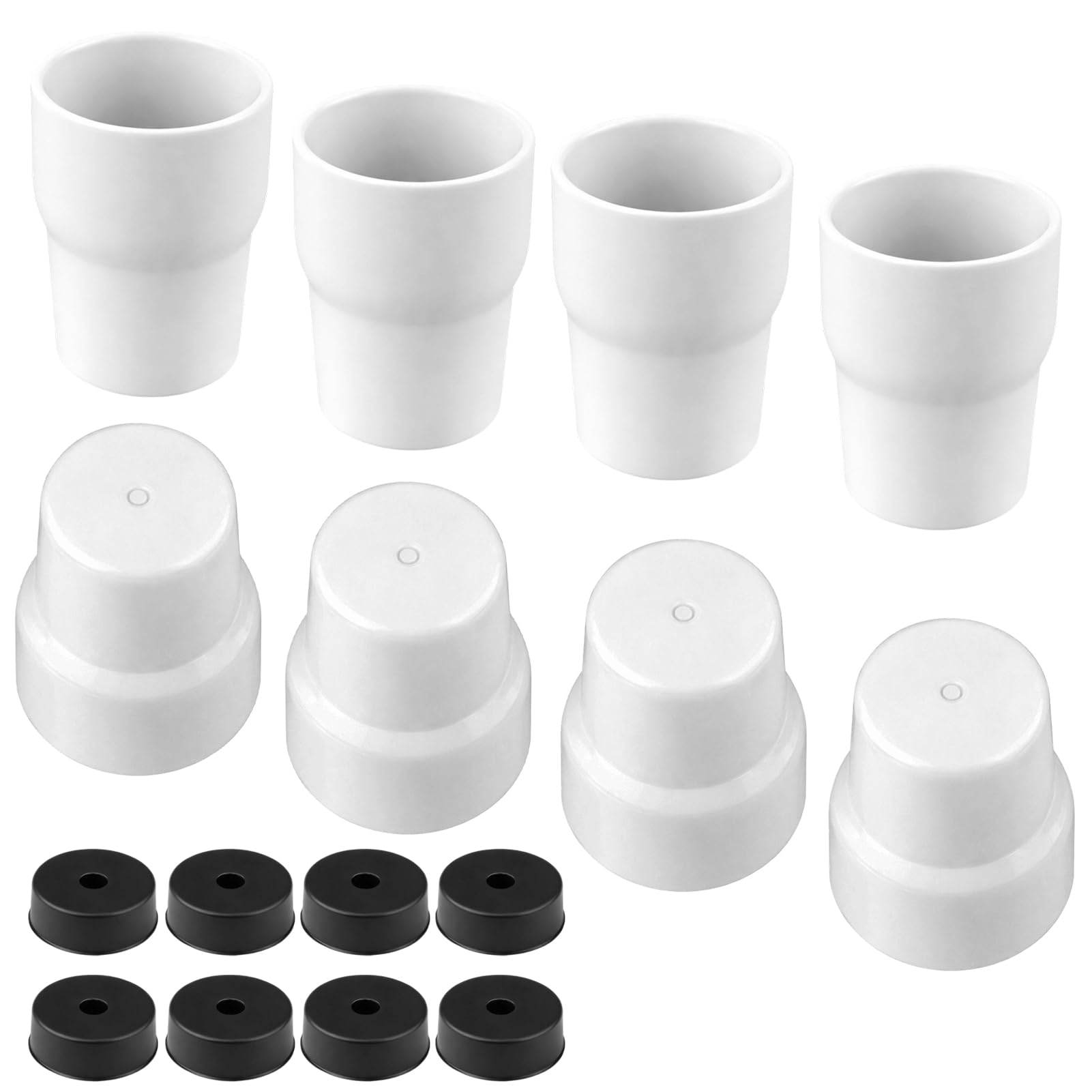 Push-Fit White Radiator Valve Cap, 8 Pcs Universal Radiator Cap Replacement Central Cover Valve Blanking Pipe Plastic Safeguarding Heating System White Underfloor Heating Manifold Accessories — view 7
