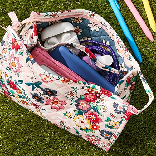 Vera Bradley Women's Cotton Trapeze Cosmetic Makeup Organizer Bag3