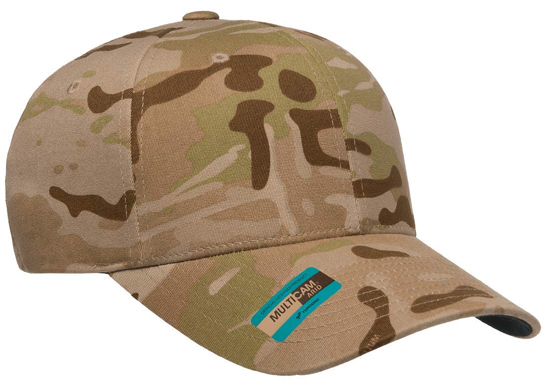 Flexfit Multicam - Berretto da baseball a 6 pannelli, con licenza ufficiale, multi-cam, 2 modelli, colore: nero mimetico o verde mimetico