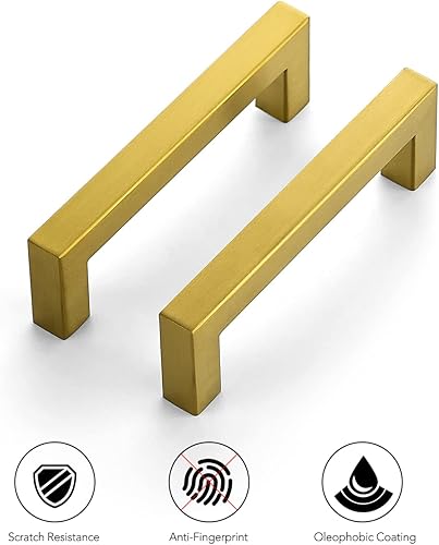 Vista 31 de Ravinte Paquete de 25 manijas cuadradas de gabinete de 4 pulgadas, color negro mate, tiradores de cajones, manijas de accesorios de cocina