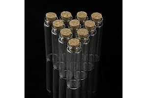 10pcs Glass Bottles for Versatile Storage and Dispensing