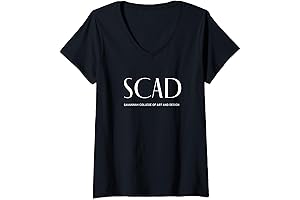 Women's SCAD Art Deco Style College V-Neck T-Shirt