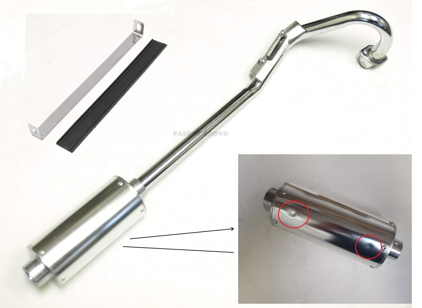 Dirt Bike 28mm Exhaust Muffler Pipe Kit For 70cc 110cc 125cc CRF50 SSR SDG Dirt Pit Bike E Muffler Exhaust - Foto 6