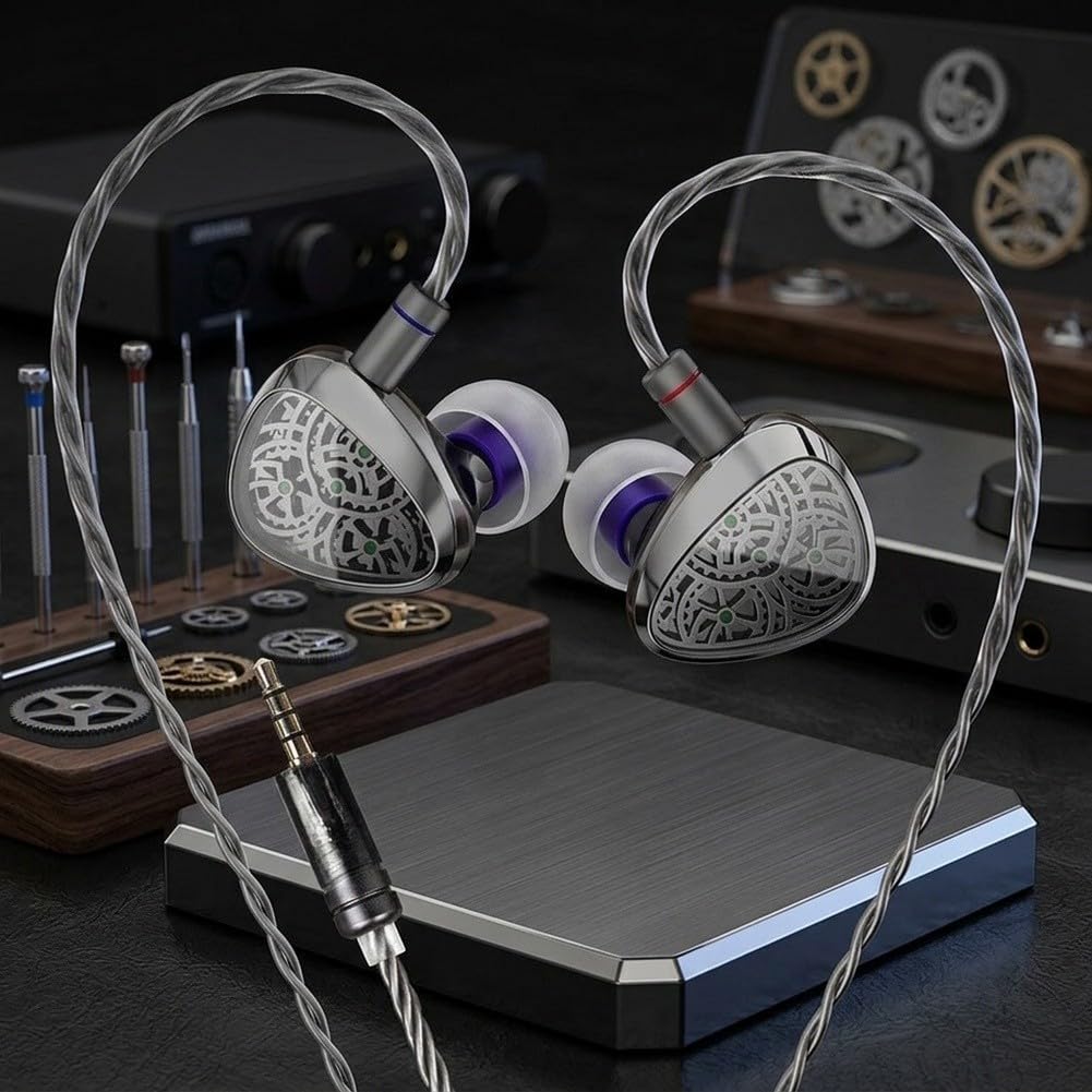 Écouteurs intra-auriculaires Hifi 10 mm en fibre de carbone pour basses