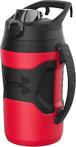 Miniatura 8 de Under Armour Botella de agua deportiva, botella de agua aislada de 64 onzas con asa, medio galón, gancho para cerca, resistente a fugas, béisbol,
